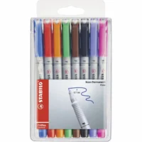 STABILO Folienstifte OHPen F 0,7mm non-permanent Kunststoffetui - 0,7mm, 8 Stück