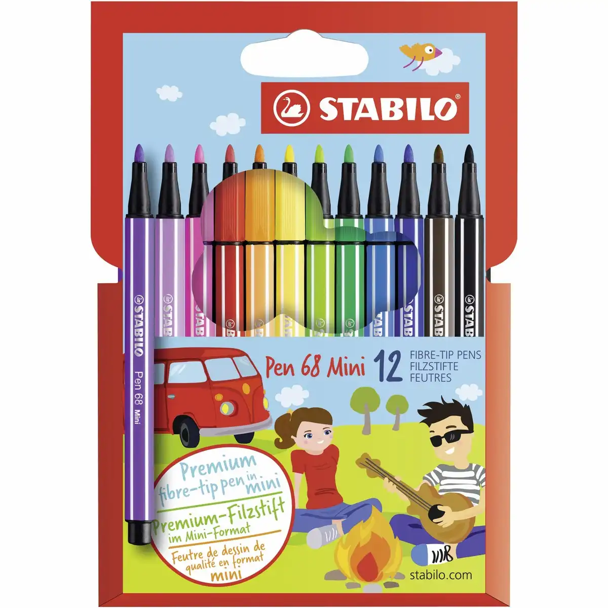 STABILO Filzstifte Pen 68 Mini Premium Kartonetui