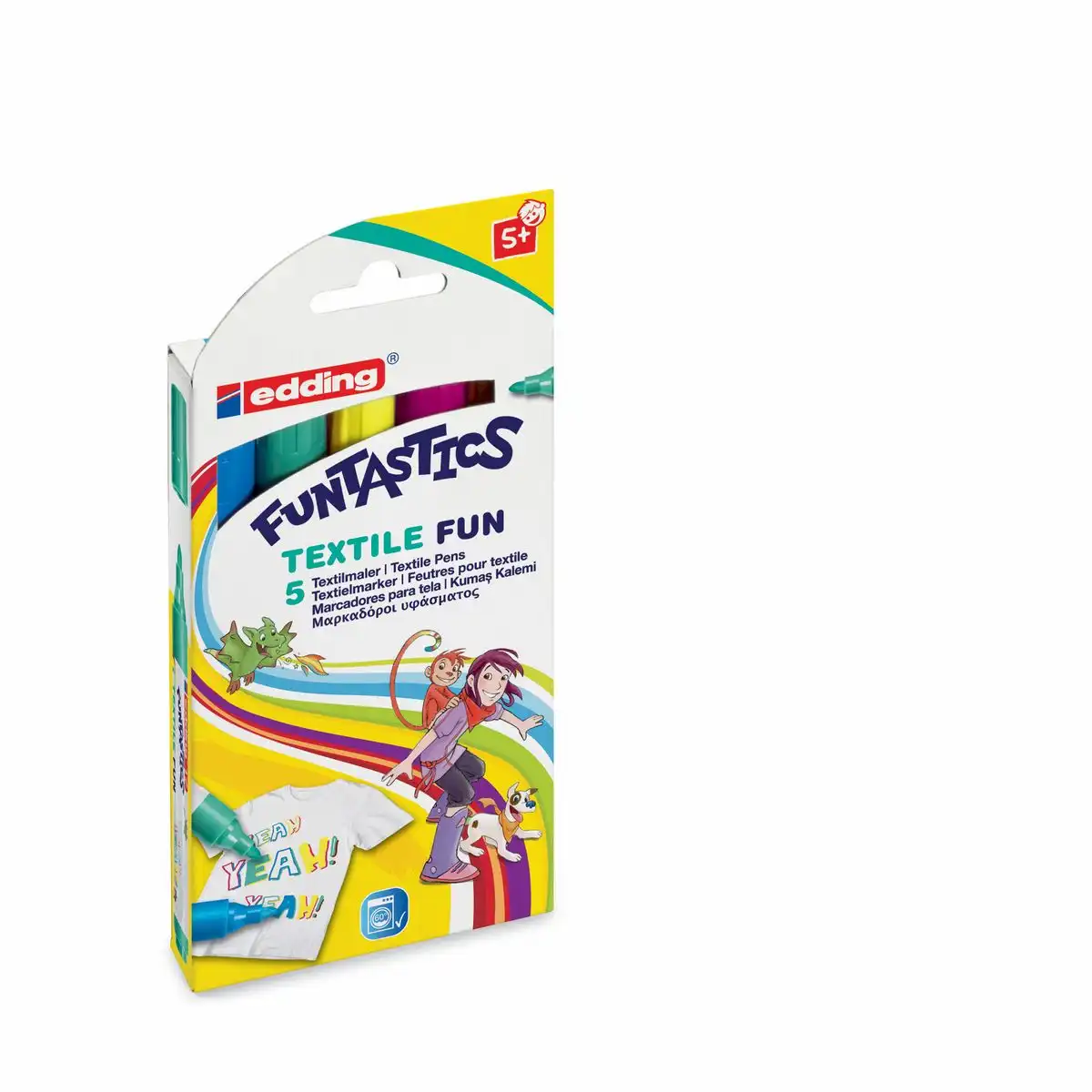 edding Textilstifte Funtastics Textile Fun 5 Stück-01