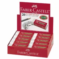 FABER-CASTELL Radierer 7095 weiß 20er Pack