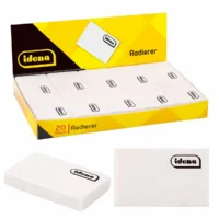 Idena Radierer 20er Pack - weiß