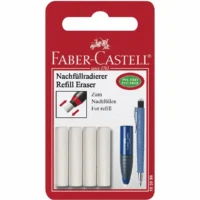 FABER-CASTELL Nachfüllradierer für Feinminenstifte weiß 4 Stück Blister