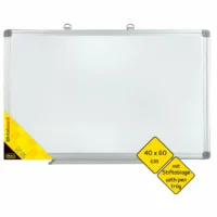 Idena Whiteboard mit Aluminiumrahmen - 60x40cm