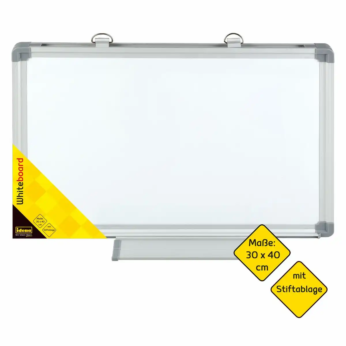 Idena Whiteboard mit Aluminiumrahmen