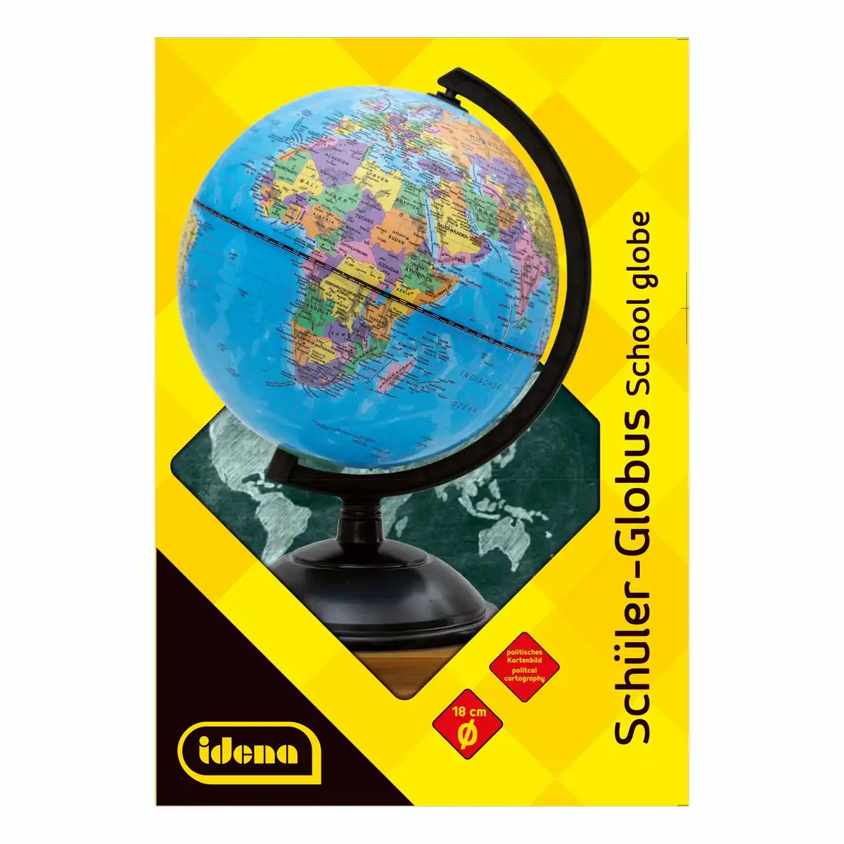 Idena Schülerglobus mit politischem Kartenbild, Ø 18 cm