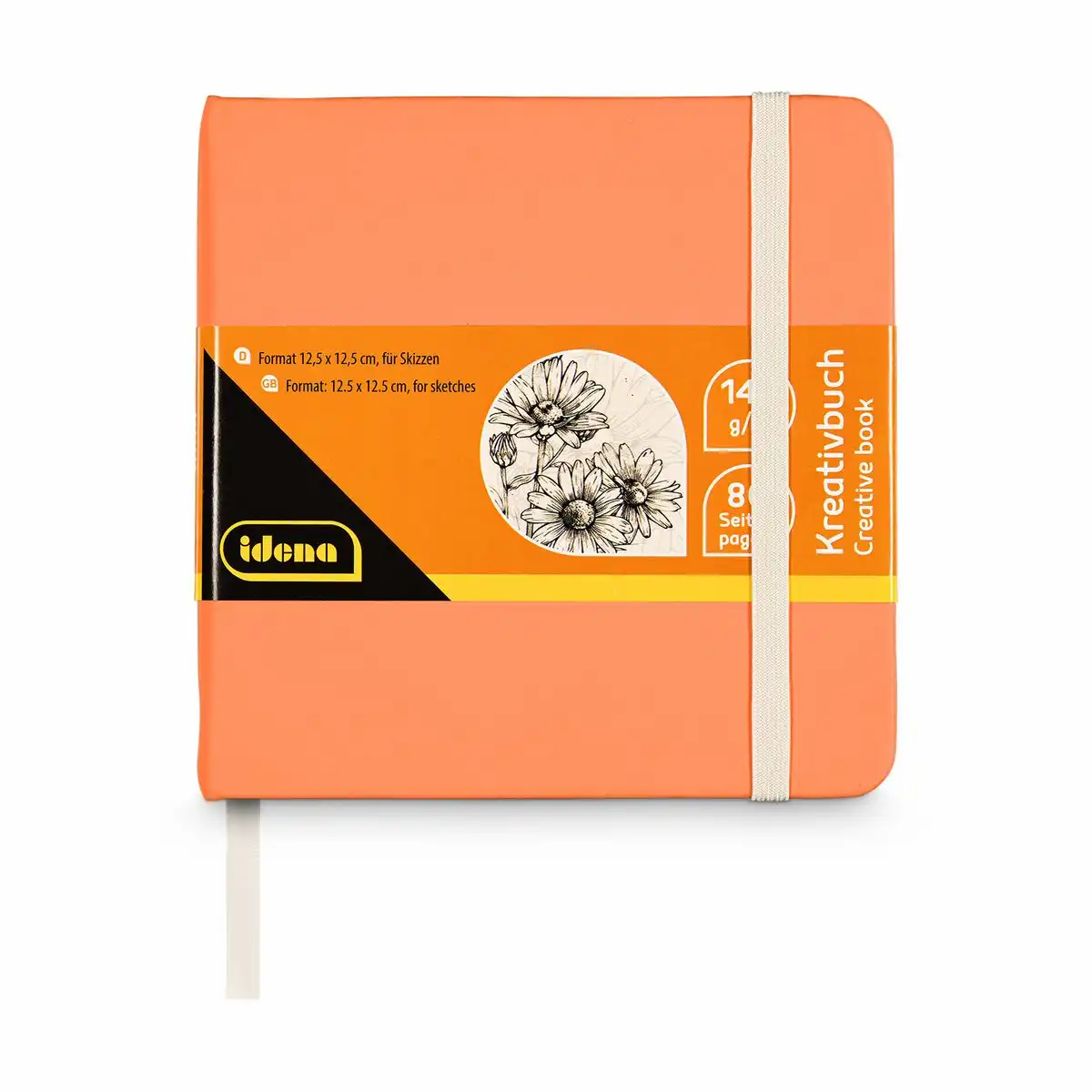 60073_00 Idena Kreativbuch für Skizzen 80 Seiten 140g/m² 12