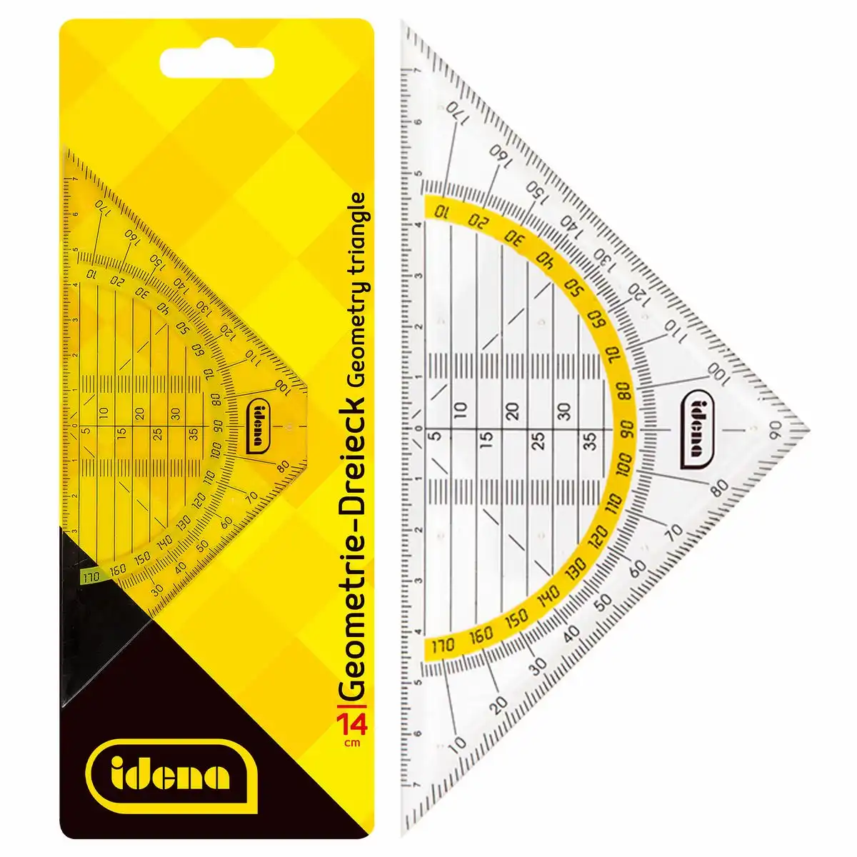 602035_00 Idena Geodreieck ohne Griff 14cm