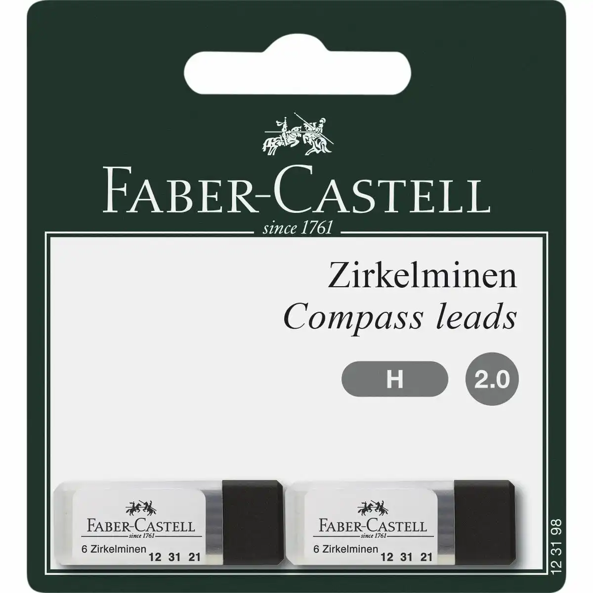 FABER-CASTELL Zirkelminen H 2mm 2x6 Stück