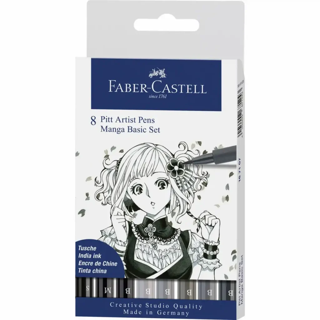 FABER-CASTELL Tuschestifte Pitt Artist Pen Manga Basic Set