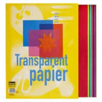 Idena Transparentpapier mehrfarbig 10 Blatt 25er Pack