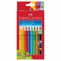 FABER-CASTELL Buntstifte Jumbo Grip Promotionset 8 Farben + 1 Bleistift + 1 Namensfeldstift