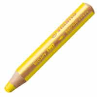 STABILO Buntstift woody 3in1 10cm 5er Pack - gelb