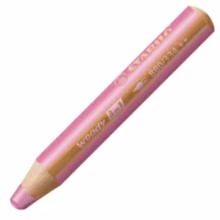 STABILO Buntstift woody 3in1 10cm 5er Pack - pink