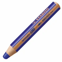 STABILO Buntstift woody 3in1 10cm 5er Pack - ultramarin