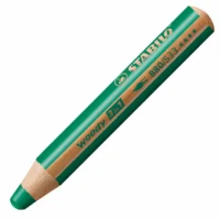 STABILO Buntstift woody 3in1 10cm 5er Pack - dunkelgrün