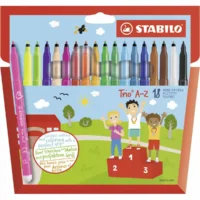 STABILO Filzstifte Trio A-Z Kartonetui - 18 Stück