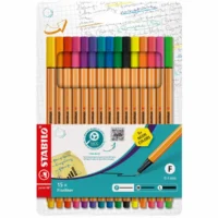 STABILO Fineliner point 88 15 Stück davon 5x neon