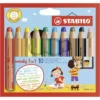 STABILO Buntstifte woody 3in1 Kartonetui