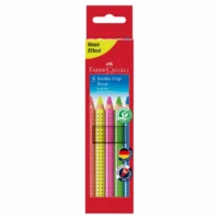 FABER-CASTELL Buntstifte Jumbo Grip neon 5 Stück Kartonetui