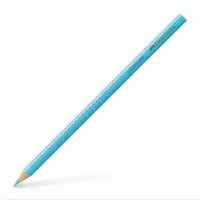 FABER-CASTELL Buntstift Colour Grip mit Namensfeld 12er Pack - kobalttürkis hell