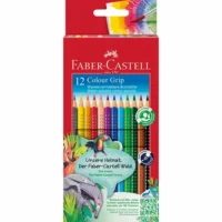 FABER-CASTELL Buntstifte Colour Grip - Kartonetui, 12 Stück