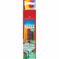 FABER-CASTELL Buntstifte Colour Grip - Kartonetui, 6 Stück