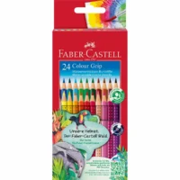 FABER-CASTELL Buntstifte Colour Grip - Kartonetui, 24 Stück