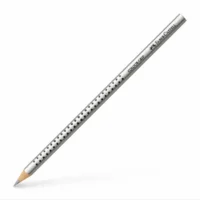 FABER-CASTELL Buntstift Colour Grip mit Namensfeld 12er Pack - silber