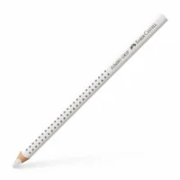 FABER-CASTELL Buntstift Jumbo Grip mit Namensfeld 12er Pack - weiß