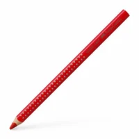 FABER-CASTELL Buntstift Jumbo Grip mit Namensfeld 12er Pack - geraniumrot hell
