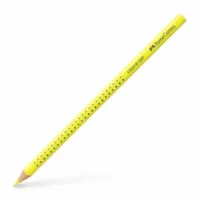 FABER-CASTELL Buntstift Colour Grip mit Namensfeld 12er Pack - lichtgelb