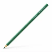 FABER-CASTELL Buntstift Colour Grip mit Namensfeld 12er Pack - smaragdgrün