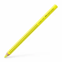 FABER-CASTELL Buntstift Jumbo Grip mit Namensfeld 12er Pack - lichtgelb lasierend