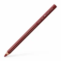 FABER-CASTELL Buntstift Jumbo Grip mit Namensfeld 12er Pack - indischrot