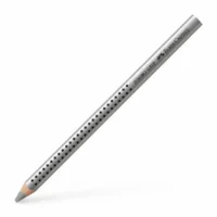 FABER-CASTELL Buntstift Jumbo Grip mit Namensfeld 12er Pack - silber