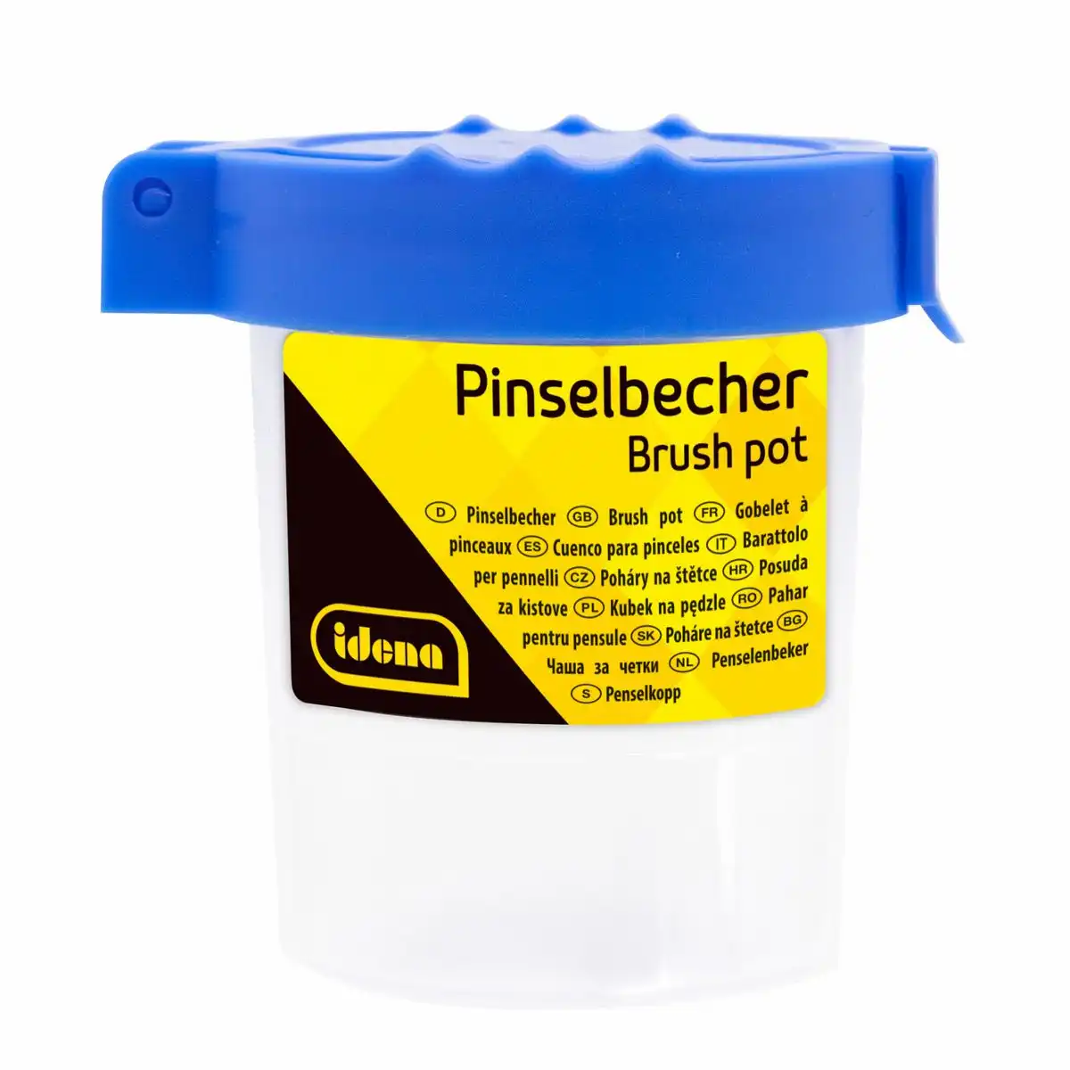 Idena Pinselbecher aus Kunststoff mit Deckel