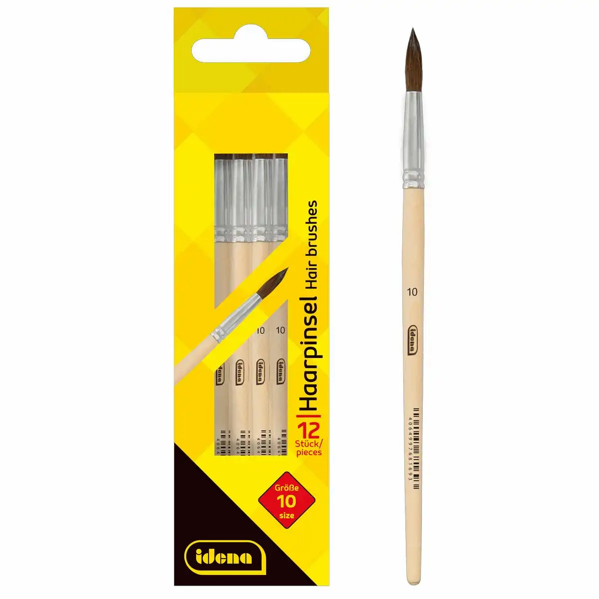 Idena Haarpinsel 12er Pack