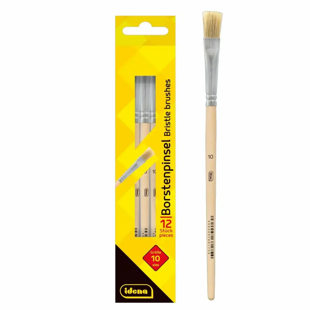 68175_00 Idena Borstenpinsel Kartonetui 12er Pack