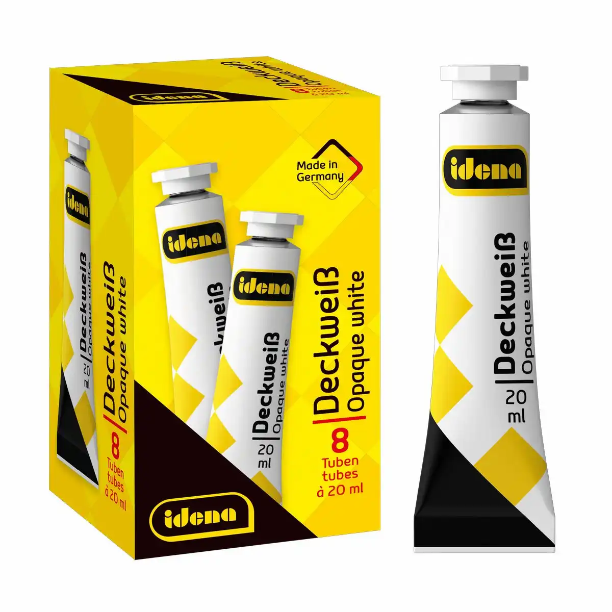 Idena Deckweiß 20ml Tube 8er Pack