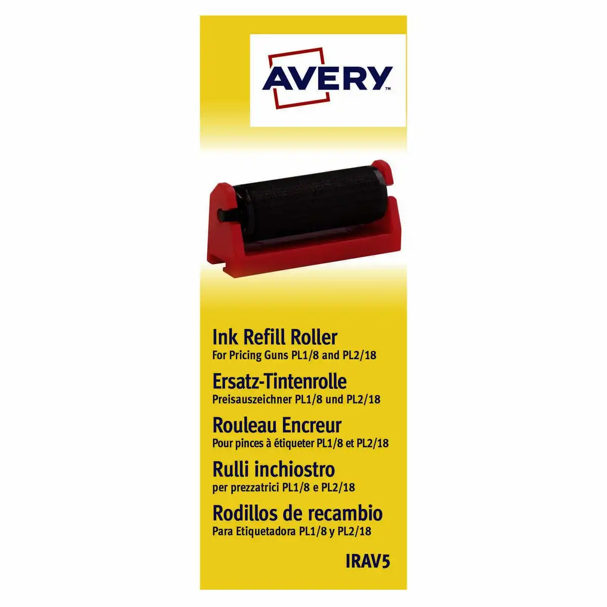 807054_00 AVERY Zweckform Ersatz Tintenrolle schwarz 5 Stück