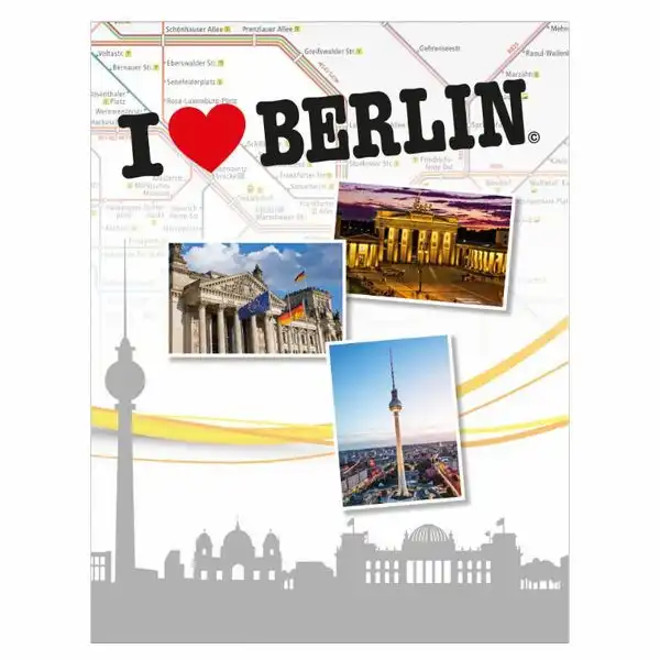 10182_00 Idena Ringordner 2 Ringe mit Berlin Motiven DIN A4