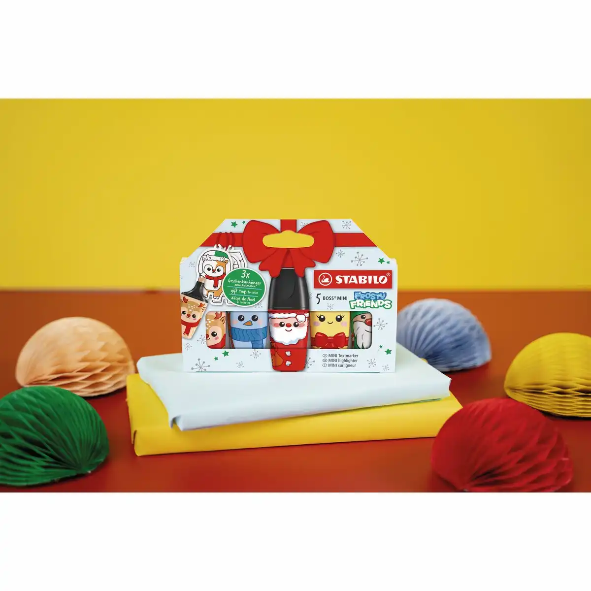 STABILO Textmarker BOSS Mini Frosty Friends 5 Stück