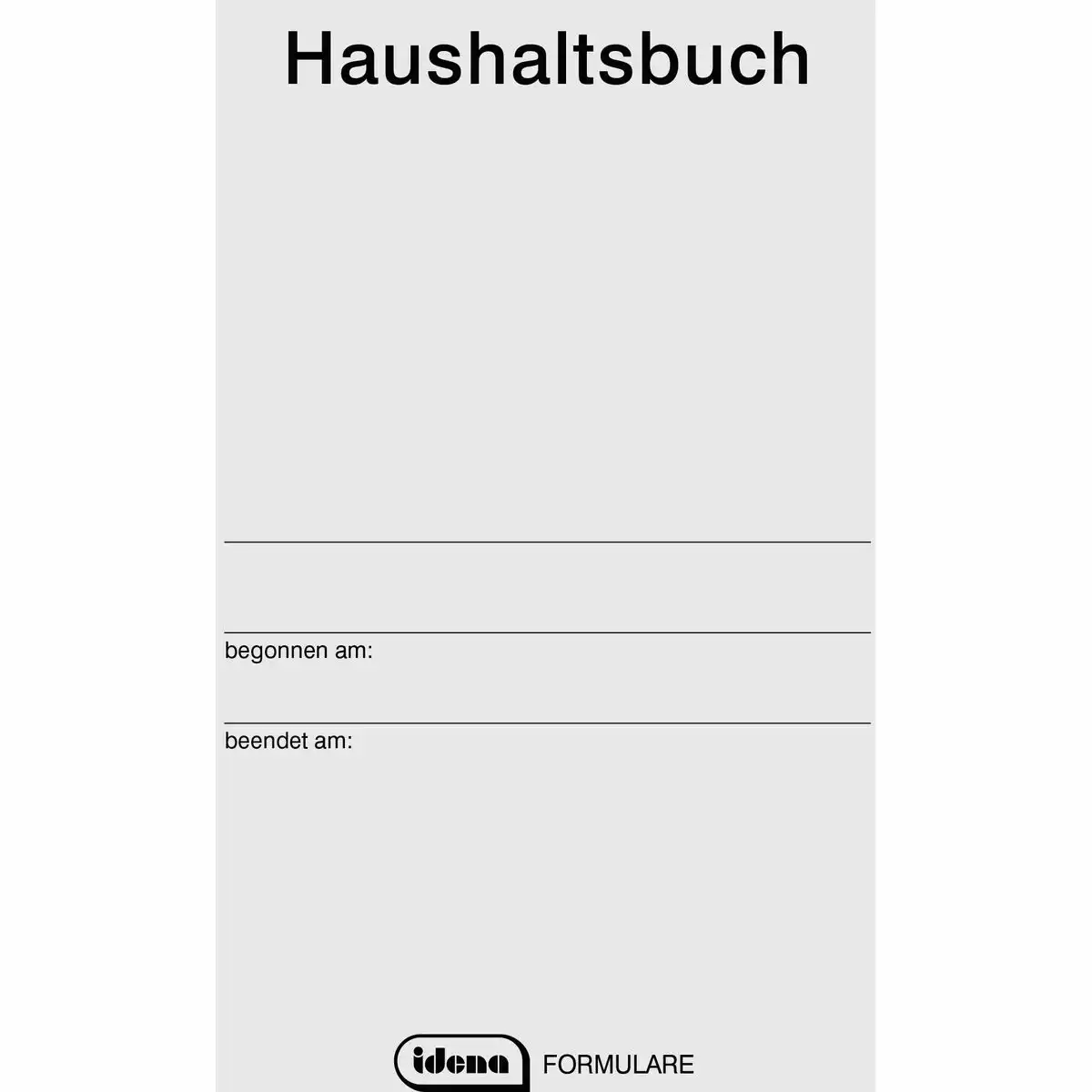 Idena Haushaltsbuch Doppelseiten DIN A5 39 Blatt