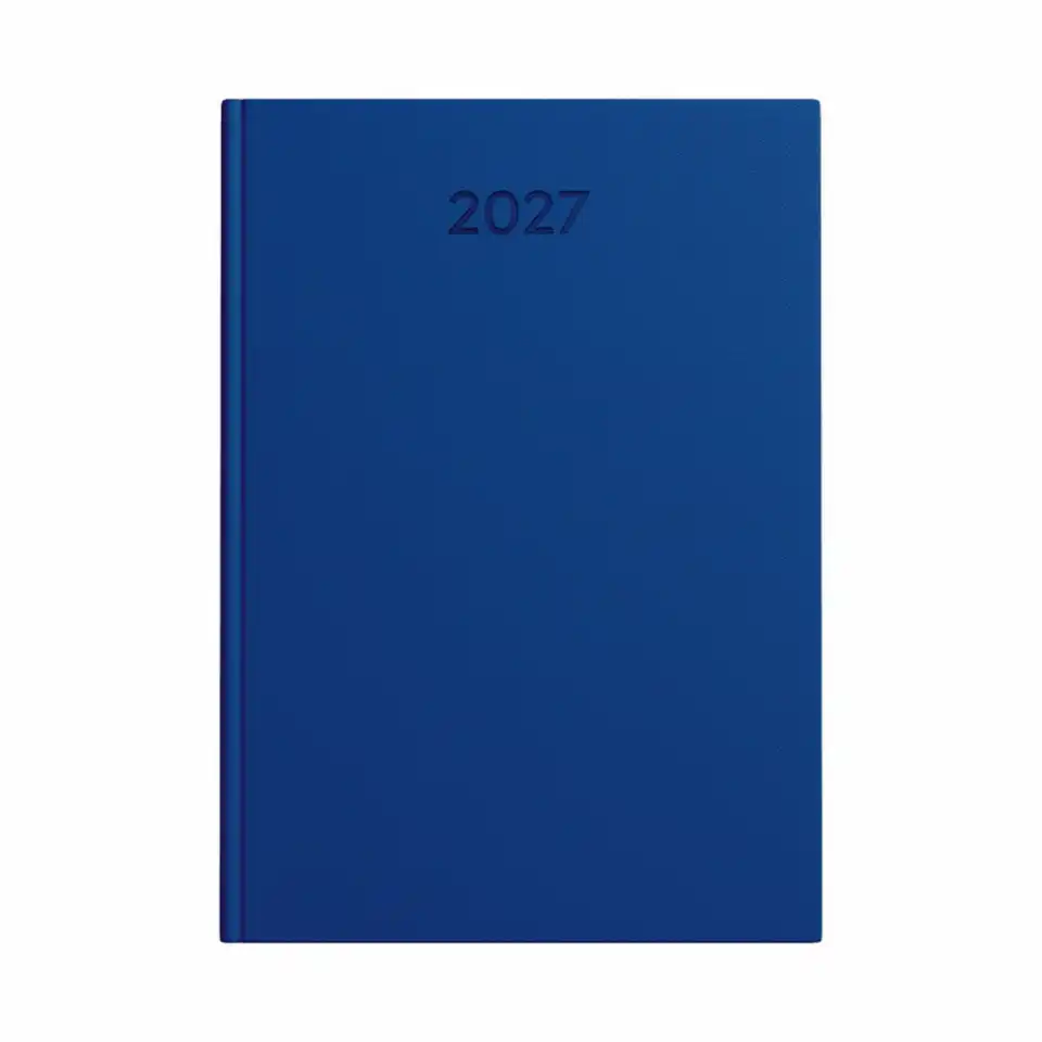 Idena Buchkalender 2027 Basic DIN A5 - blau
