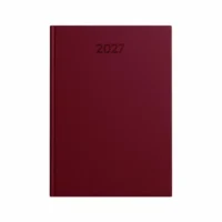 Idena Buchkalender 2027 Basic DIN A5 - burgund
