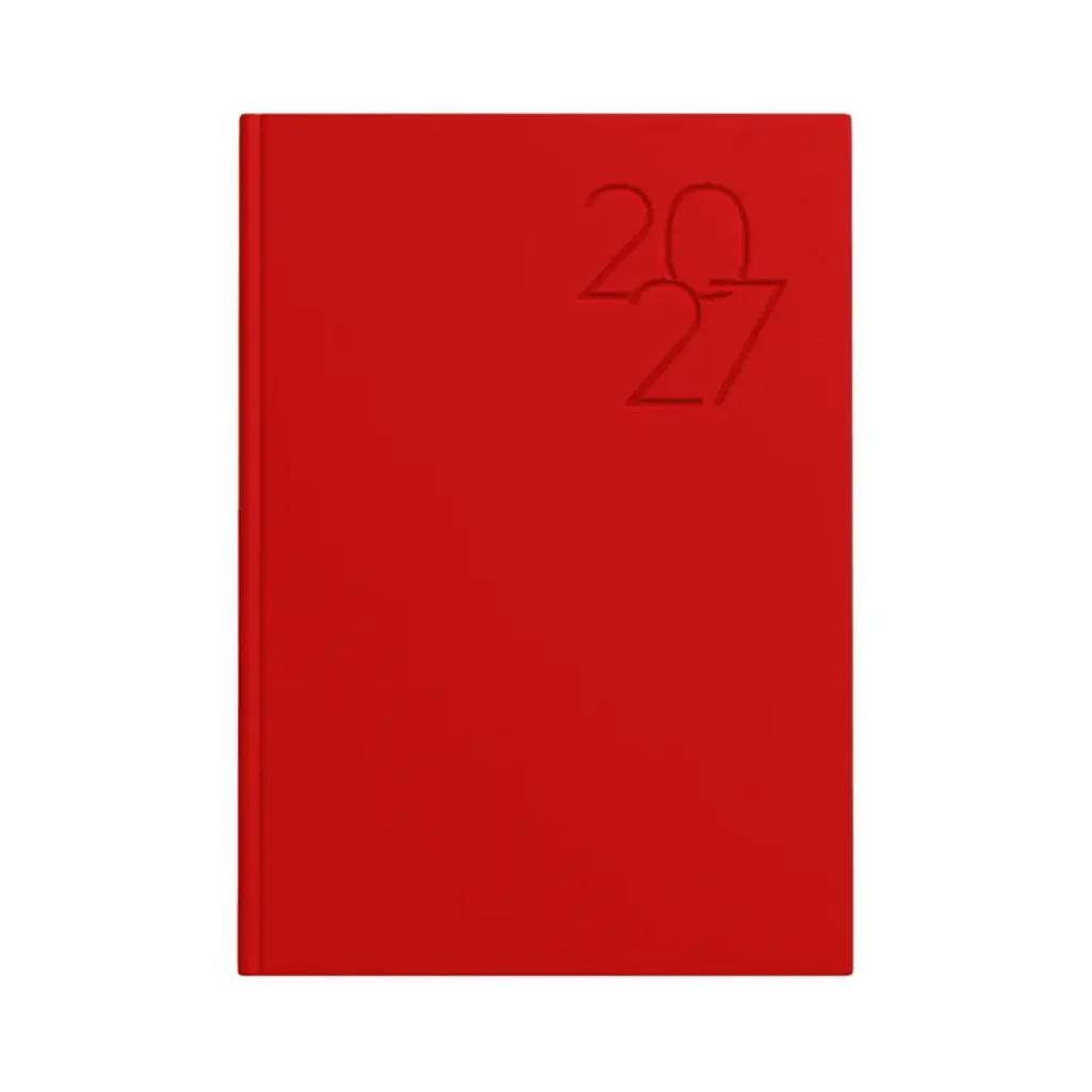 11871_00 Idena Buchkalender 2027 Premium DIN A5 - rot