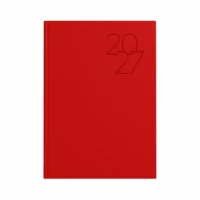 Idena Buchkalender 2027 Premium DIN A5 - rot