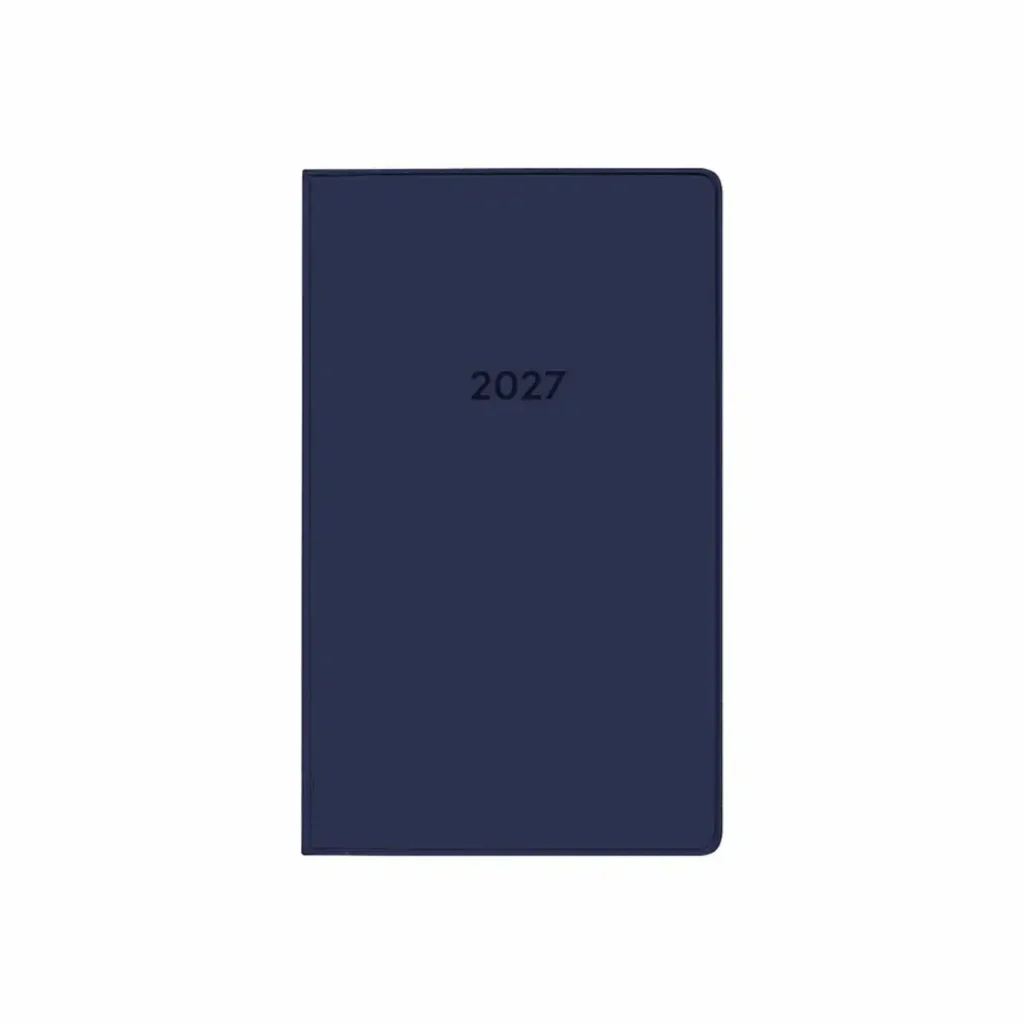 11882_00 Idena Taschenplaner 2027 geheftet mit Adressbuch - blau