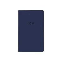 Idena Taschenplaner 2027 geheftet mit Adressbuch - blau