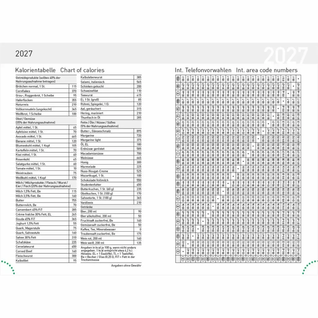 11889_05 Idena Taschenkalender 2027 DIN A7 - blau